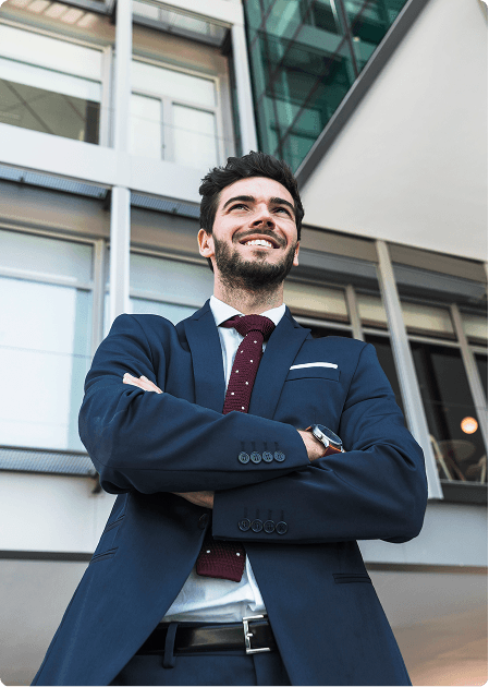 Confident professional